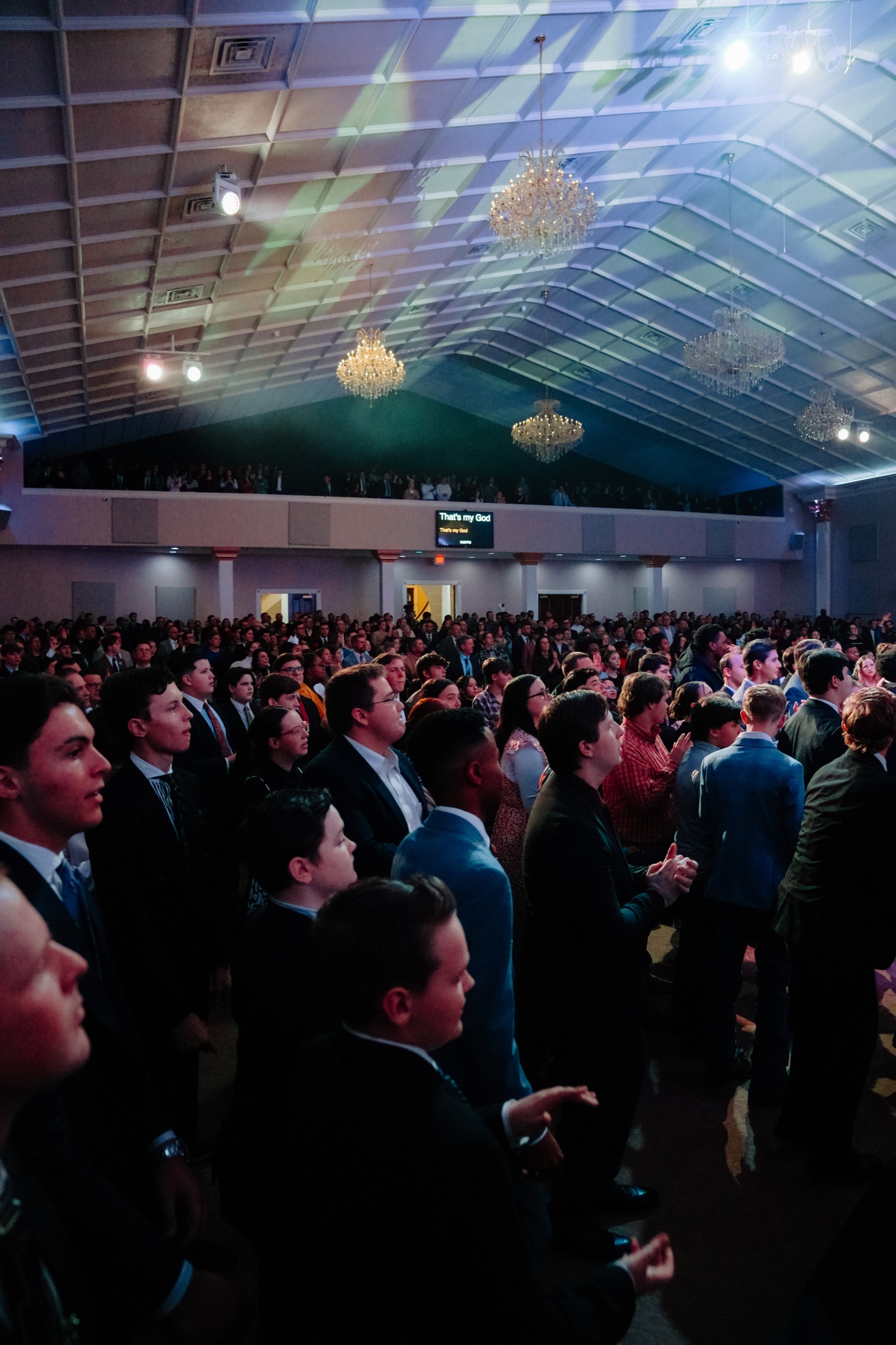 Young people worshiping at Summit